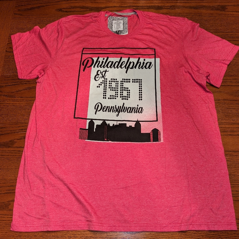 Mens 3XL Philadelphia T-Shirt NEW Crew Neck Shirt XXXL